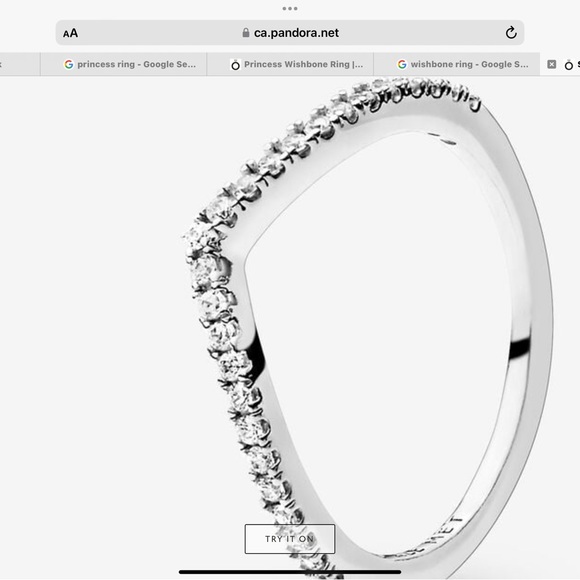 Two Pandora wishbone rings - Picture 2 of 7